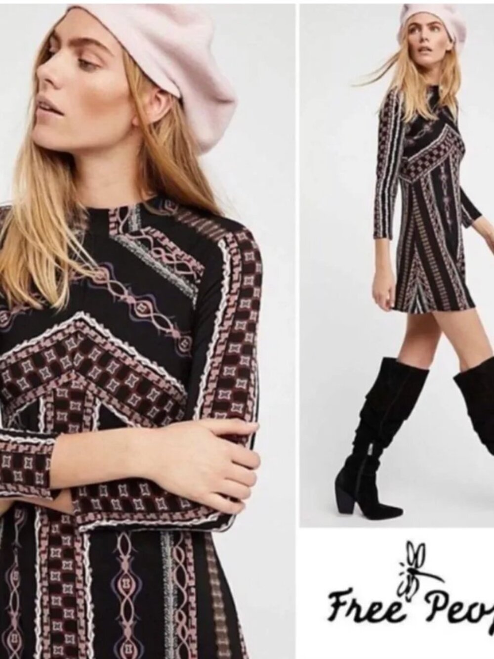 164. Free People Stella Midi Dress